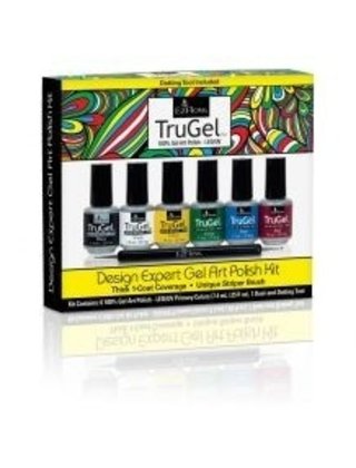 TruGel Design Expert Gel Art Polish Kit - Neon Collection 6 Colors