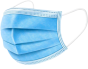 Mondmasker 3-laags met elastiek - 50st Blauw