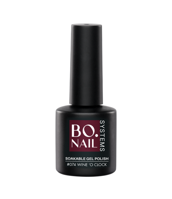 BO.NAIL Soakable Gelpolish #074 Wine 'O Clock (7ml)