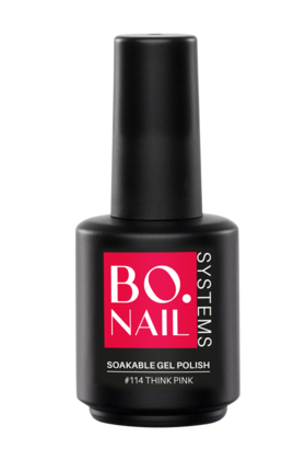 BO.NAIL Soakable Gel Polish #114 Think Pink (15ml)