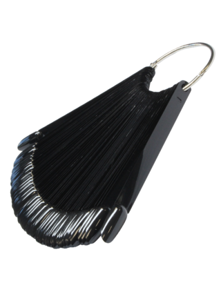 Color Ring Oval Black (50 tips)