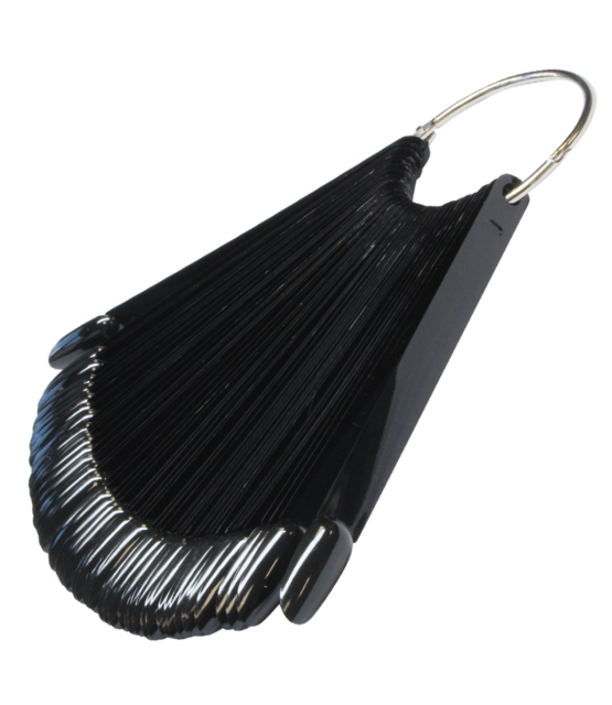 Color Ring Oval Black (50 tips)