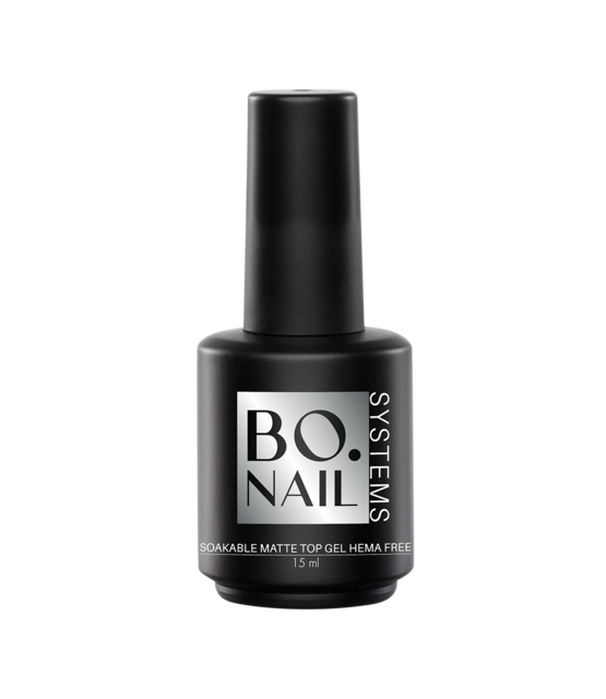 BO. Soakable Matte Top Gel HEMA Free (15ml)