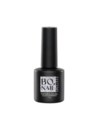 BO Soakable Top Gel - Silver Shimmer 7ml