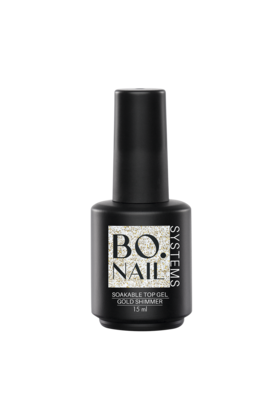 BO Soakable Top Gel - Gold Shimmer 15ml