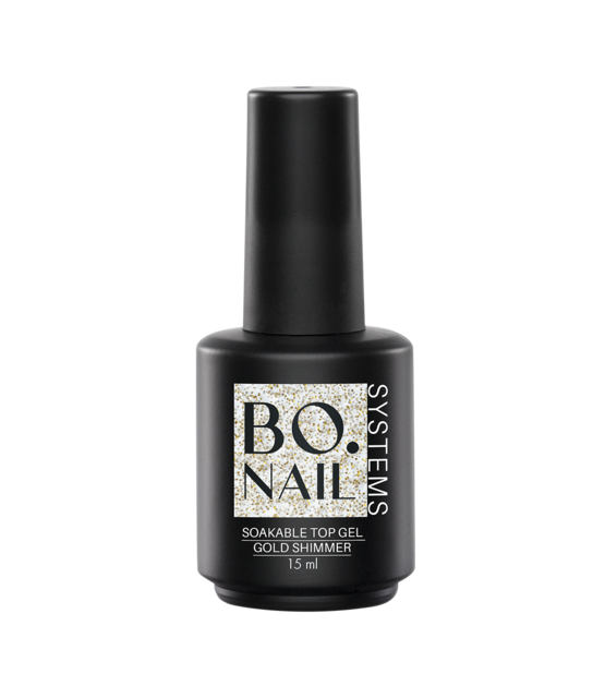 BO Soakable Top Gel - Gold Shimmer 15ml