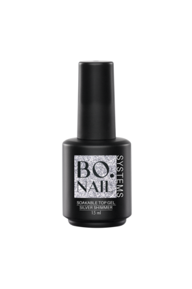 BO Soakable Top Gel - Silver Shimmer 15ml