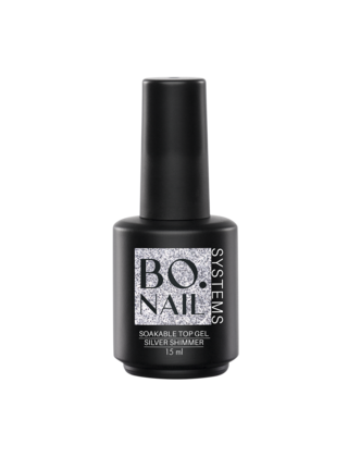 BO Soakable Top Gel - Silver Shimmer 15ml