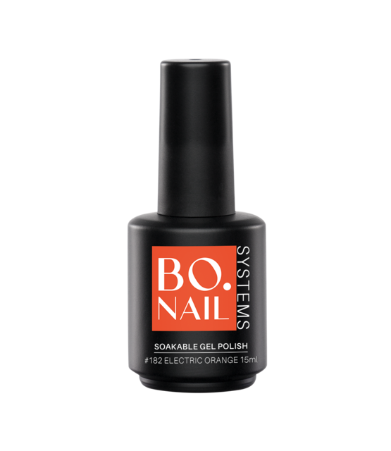 BO Soakable Gel Polish #182 Electric Orange 15ml BO Soakable Gel Polish #182 Electric Orange 15ml