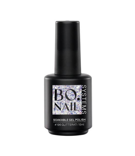BO Soakable Gel Polish #196 Glitterati 15ml BO Soakable Gel Polish #196 Glitterati 15ml