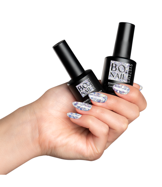 BO Soakable Gel Polish #196 Glitterati 15ml BO Soakable Gel Polish #196 Glitterati 15ml