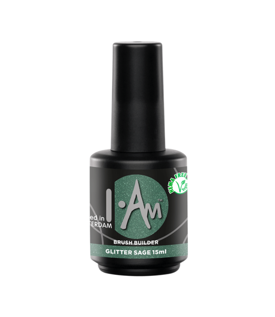 I.Am Brush Builder Glitter Sage (15ml) I.Am Brush Builder Glitter Sage (15ml)