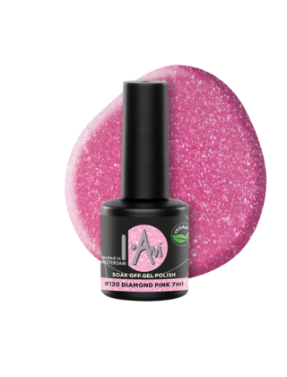 I.Am Soak Off Gel Polish #120 Diamond Pink (7ml)