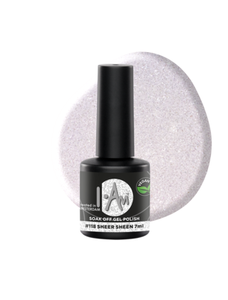 I.Am Soak Off Gel Polish #118 Sheer Sheen (7ml)