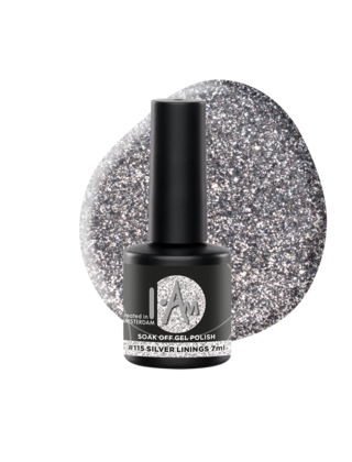 I.Am Soak Off Gel Polish #115 Silver Linings (7ml)