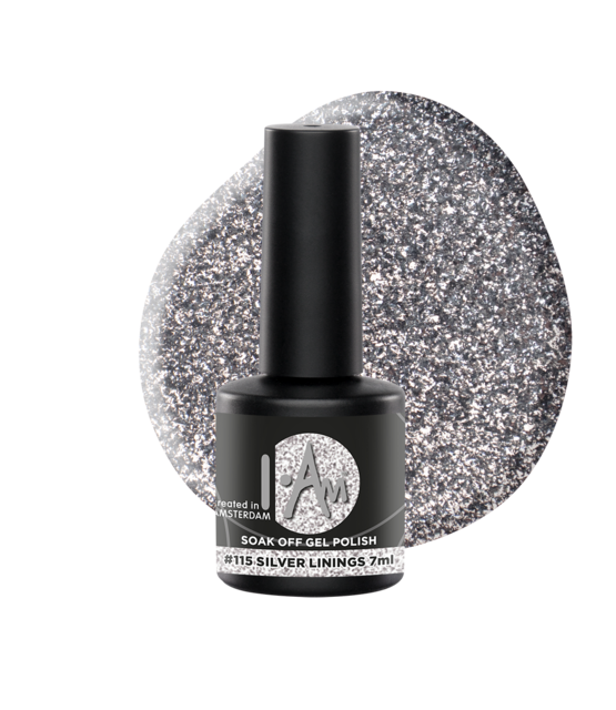 I.Am Soak Off Gel Polish #115 Silver Linings (7ml)