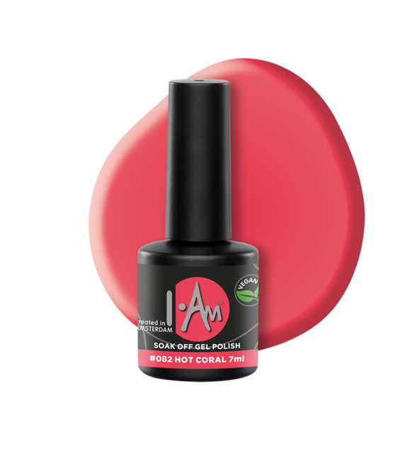 I.Am Soak Off Gel Polish #082 Hot Coral (7ml) I.Am Soak Off Gel Polish #082 Hot Coral (7ml)