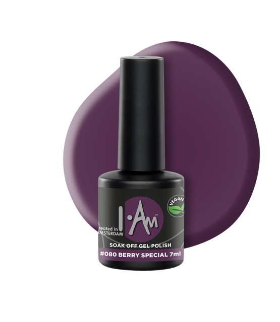 I.Am Soak Off Gel Polish #080 Berry Special (7ml)