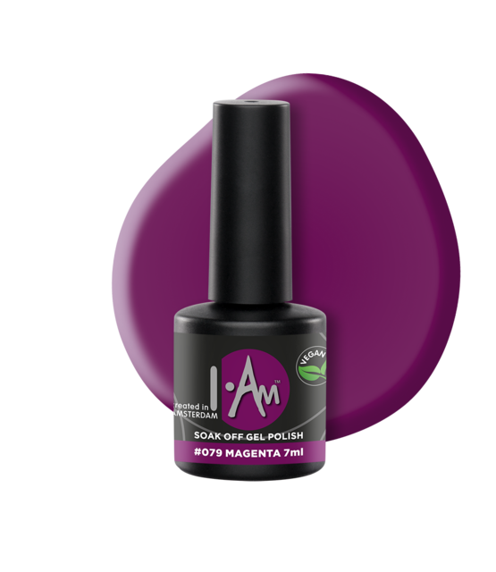 I.Am Soak Off Gel Polish #079 Magenta (7ml)