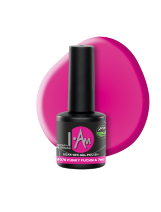 I.Am Soak Off Gel Polish #076 Funky Fuchsia (7ml)