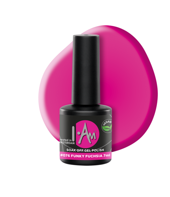I.Am Soak Off Gel Polish #076 Funky Fuchsia (7ml)