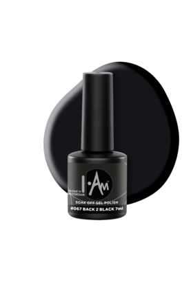 I.Am Soak Off Gel Polish #067 Back 2 Black (7ml)