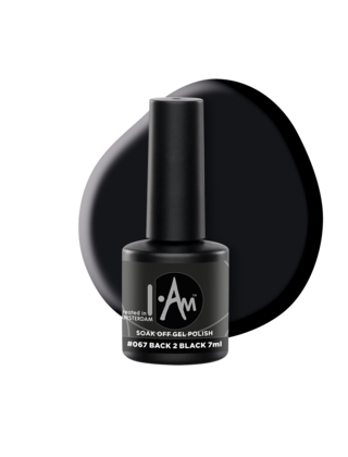 I.Am Soak Off Gel Polish #067 Back 2 Black (7ml)