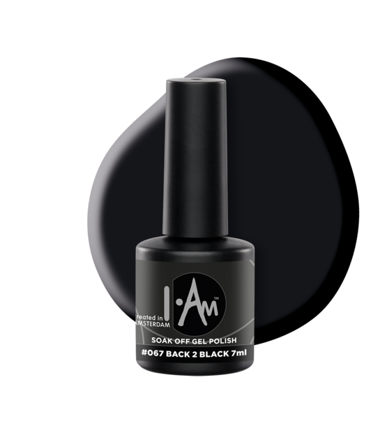 I.Am Soak Off Gel Polish #067 Back 2 Black (7ml)