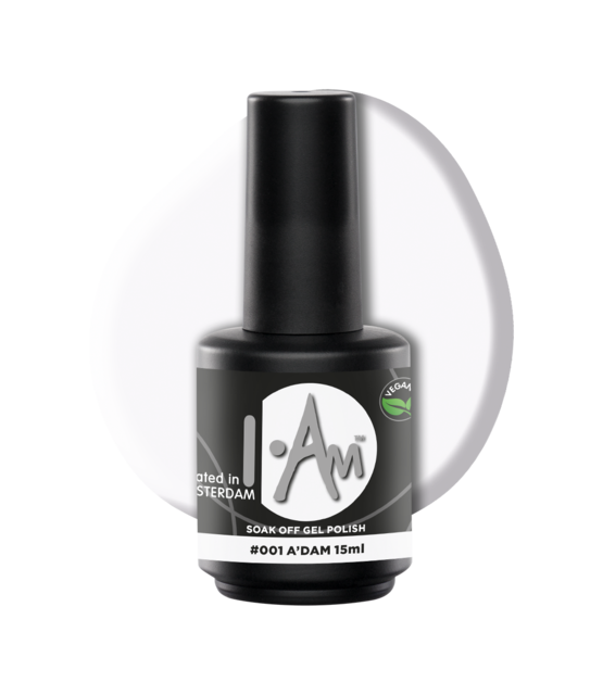 I.Am Soak Off Gel Polish #001 A'dam (15ml)