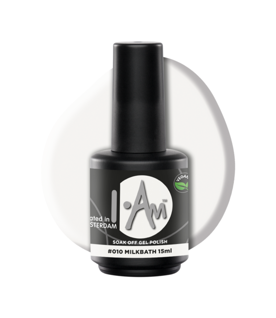 I.Am Soak Off Gel Polish #010 Milkbath (15ml)