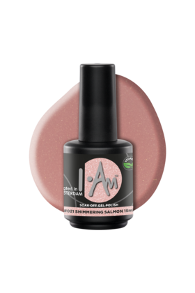 I.Am Soak Off Gel Polish #021 Shimmering Salmon (15ml)