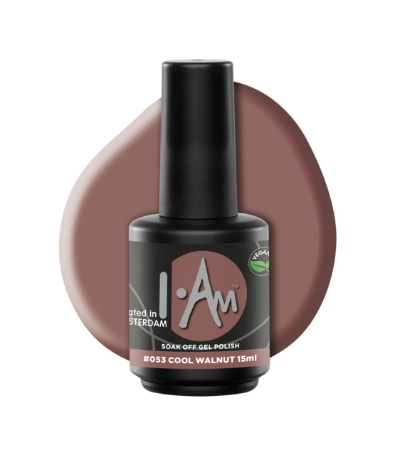 I.Am Soak Off Gel Polish #053 Cool Walnut (15ml)