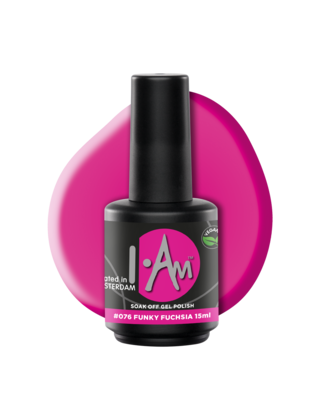 I.Am Soak Off Gel Polish #076 Funky Fuchsia (15ml)