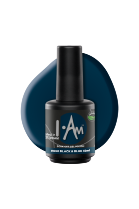 I.Am Soak Off Gel Polish #068 Black & Blue (15ml)