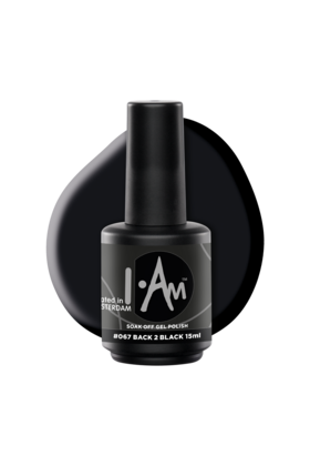 I.Am Soak Off Gel Polish #067 Back 2 Black (15ml)
