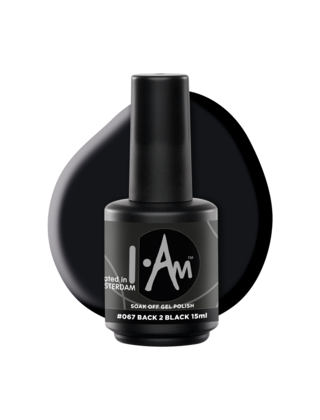 I.Am Soak Off Gel Polish #067 Back 2 Black (15ml)