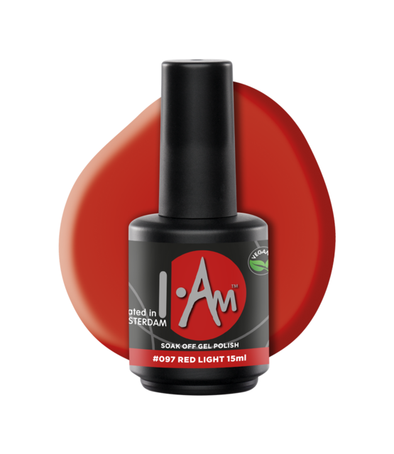 I.Am Soak Off Gel Polish #097 Red Light (15ml)