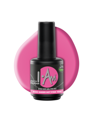 I.Am Soak Off Gel Polish #083 Sheer Hot Pink (15ml)