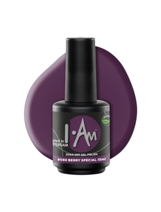 I.Am Soak Off Gel Polish #080 Berry Special (15ml)