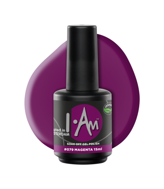 I.Am Soak Off Gel Polish #079 Magenta (15ml)