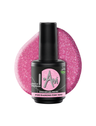 I.Am Soak Off Gel Polish #120 Diamond Pink (15ml)