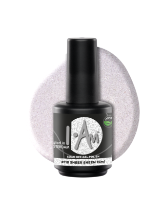 I.Am Soak Off Gel Polish #118 Sheer Sheen (15ml)