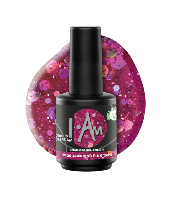 Soak Off Gel Polish #129 Admiring Pink (15ml)