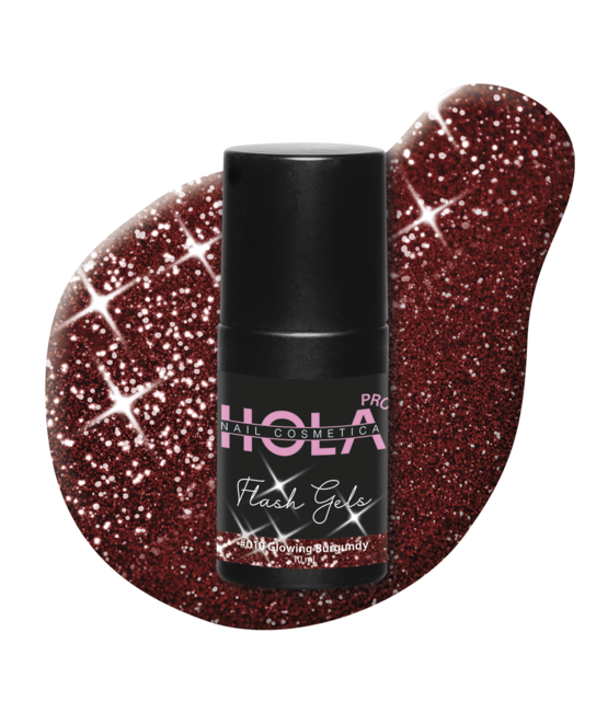 HNC Flash Gel #010 Glowing Burgundy HNC Flash Gel #010 Glowing Burgundy