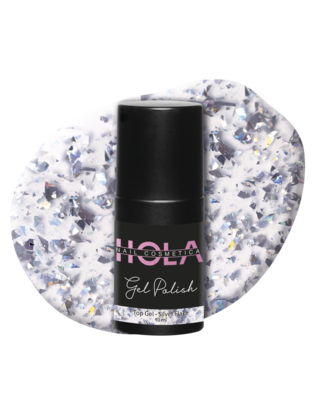 HNC GP Top Gel - Silver Glitz 10ml