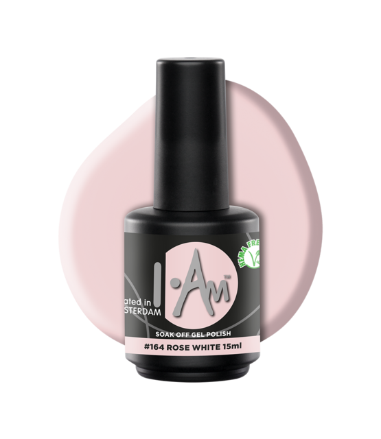 Soak Off Gel Polish #164 Rose White (15ml) Soak Off Gel Polish #164 Rose White (15ml)