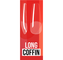 Soft Gel tips - Long Coffin