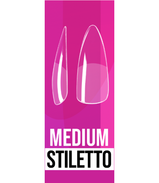 Soft Gel tips - Medium Stiletto Soft Gel tips - Medium Stiletto