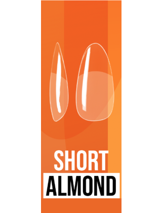 Soft Gel Tips - Short Almond