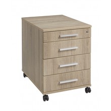 Verrijdbaar ladeblok eiken